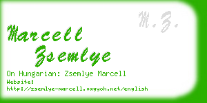 marcell zsemlye business card